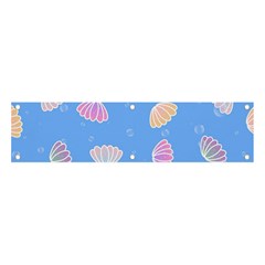 Seashell Clam Pattern Art Design Banner And Sign 4  X 1 