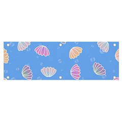 Seashell Clam Pattern Art Design Banner And Sign 6  X 2 