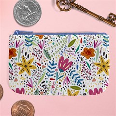 Flowers Nature Wallpaper Background Large Coin Purse by Amaryn4rt