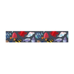 Sea Animals Pattern Wallpaper Fish Flano Scarf (mini) by Amaryn4rt