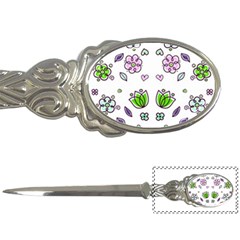 Floral Art Design Pattern Drawing Letter Opener