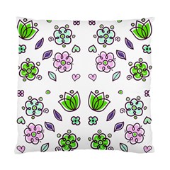 Floral Art Design Pattern Drawing Standard Cushion Case (One Side)