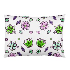 Floral Art Design Pattern Drawing Pillow Case