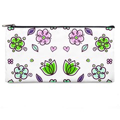 Floral Art Design Pattern Drawing Pencil Case by Amaryn4rt