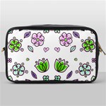 Floral Art Design Pattern Drawing Toiletries Bag (One Side) Front