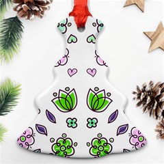 Floral Art Design Pattern Drawing Ornament (Christmas Tree) 