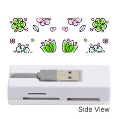 Floral Art Design Pattern Drawing Memory Card Reader (Stick)