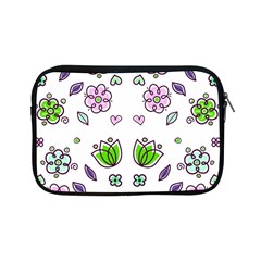 Floral Art Design Pattern Drawing Apple iPad Mini Zipper Cases