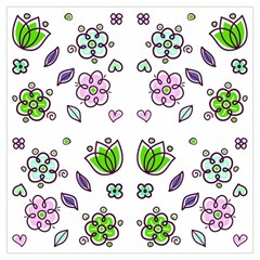 Floral Art Design Pattern Drawing Lightweight Scarf 