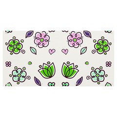 Floral Art Design Pattern Drawing Banner and Sign 8  x 4 