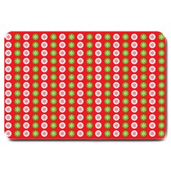 Festive Pattern Christmas Holiday Large Doormat  by Amaryn4rt