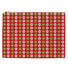 Festive Pattern Christmas Holiday Cosmetic Bag (xxl) by Amaryn4rt