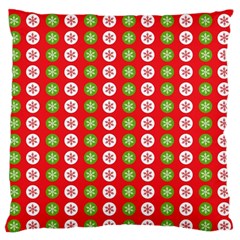 Festive Pattern Christmas Holiday Large Flano Cushion Case (two Sides) by Amaryn4rt