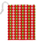 Festive Pattern Christmas Holiday Drawstring Pouch (4XL) Back