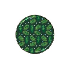 Leaves Snowflake Pattern Holiday Hat Clip Ball Marker (10 Pack) by Amaryn4rt