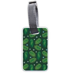 Leaves Snowflake Pattern Holiday Luggage Tag (one Side) by Amaryn4rt