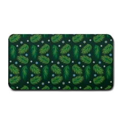 Leaves Snowflake Pattern Holiday Medium Bar Mats by Amaryn4rt