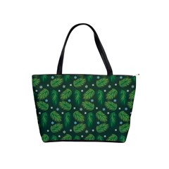 Leaves Snowflake Pattern Holiday Classic Shoulder Handbag by Amaryn4rt