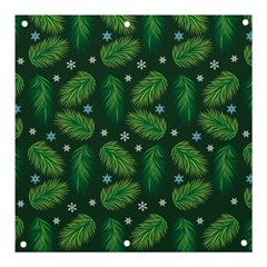 Leaves Snowflake Pattern Holiday Banner And Sign 3  X 3 