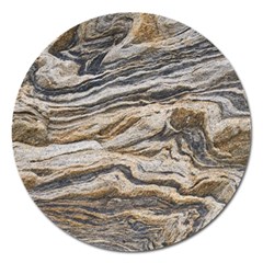 Texture Marble Abstract Pattern Magnet 5  (round) by Amaryn4rt