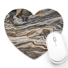 Texture Marble Abstract Pattern Heart Mousepads by Amaryn4rt