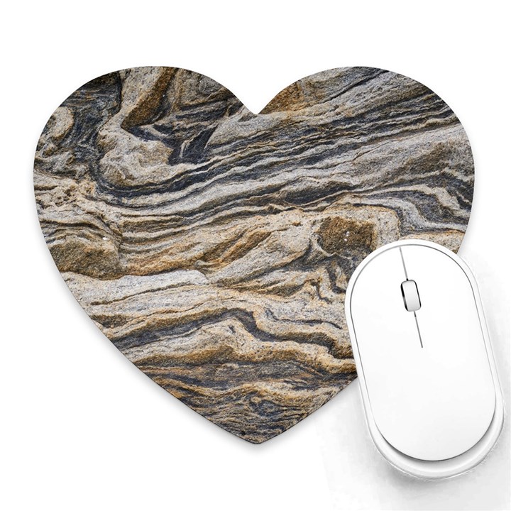 Texture Marble Abstract Pattern Heart Mousepads