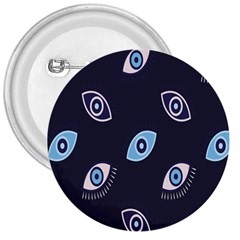 Eyes Evil Eye Blue Pattern 3  Buttons by artworkshop