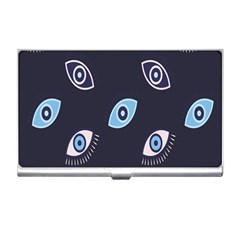 Eyes Evil Eye Blue Pattern Business Card Holder