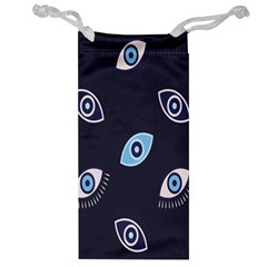 Eyes Evil Eye Blue Pattern Jewelry Bag