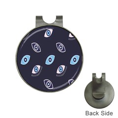 Eyes Evil Eye Blue Pattern Hat Clips With Golf Markers by artworkshop