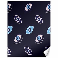 Eyes Evil Eye Blue Pattern Canvas 12  x 16 