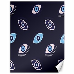 Eyes Evil Eye Blue Pattern Canvas 36  x 48 