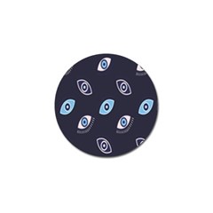 Eyes Evil Eye Blue Pattern Golf Ball Marker (10 Pack) by artworkshop