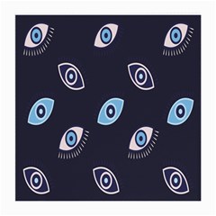 Eyes Evil Eye Blue Pattern Medium Glasses Cloth