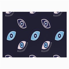 Eyes Evil Eye Blue Pattern Large Glasses Cloth (2 Sides)