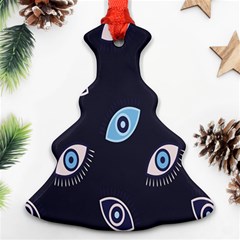 Eyes Evil Eye Blue Pattern Ornament (Christmas Tree) 