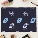 Eyes Evil Eye Blue Pattern Cosmetic Bag (XXL) Front