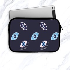 Eyes Evil Eye Blue Pattern Apple iPad Mini Zipper Cases