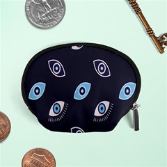 Eyes Evil Eye Blue Pattern Accessory Pouch (Small)