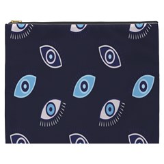 Eyes Evil Eye Blue Pattern Cosmetic Bag (xxxl) by artworkshop