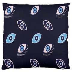 Eyes Evil Eye Blue Pattern Standard Flano Cushion Case (Two Sides)