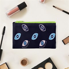 Eyes Evil Eye Blue Pattern Cosmetic Bag (XS)