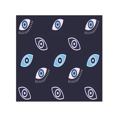 Eyes Evil Eye Blue Pattern Square Satin Scarf (30  X 30 ) by artworkshop