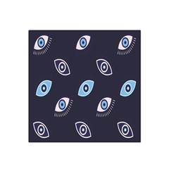 Eyes Evil Eye Blue Pattern Satin Bandana Scarf 22  X 22  by artworkshop