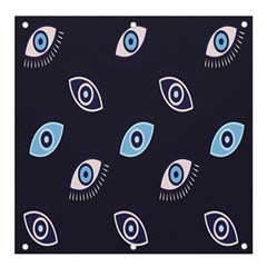 Eyes Evil Eye Blue Pattern Banner and Sign 4  x 4 