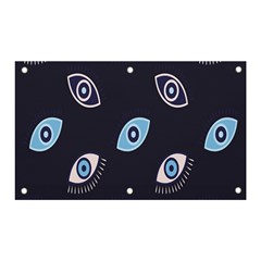 Eyes Evil Eye Blue Pattern Banner and Sign 5  x 3 