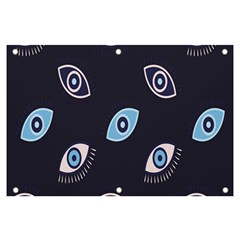 Eyes Evil Eye Blue Pattern Banner and Sign 6  x 4 