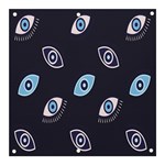 Eyes Evil Eye Blue Pattern Banner and Sign 3  x 3  Front