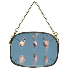 Flamingo Birds Plumage Sea Water Chain Purse (one Side) by artworkshop