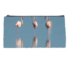 Flamingo Birds Plumage Sea Water Pencil Case by artworkshop